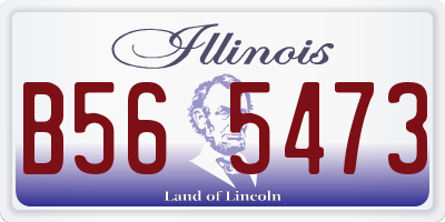 IL license plate B565473