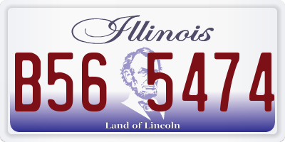 IL license plate B565474