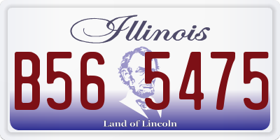 IL license plate B565475
