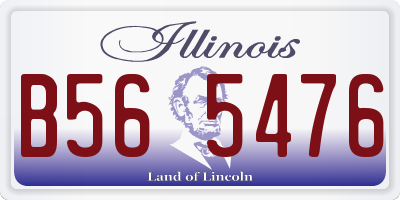 IL license plate B565476