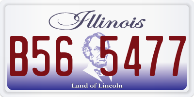 IL license plate B565477