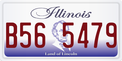 IL license plate B565479