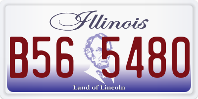 IL license plate B565480