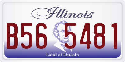 IL license plate B565481
