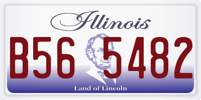 IL license plate B565482