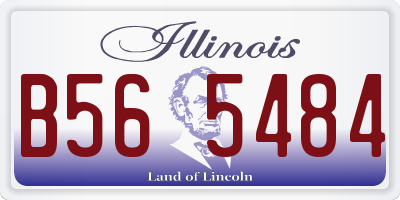 IL license plate B565484