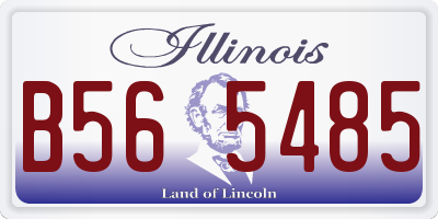 IL license plate B565485