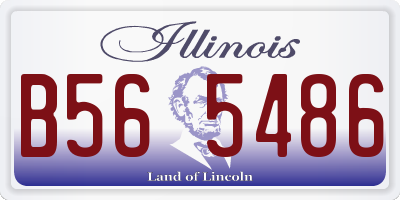 IL license plate B565486