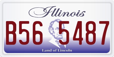 IL license plate B565487