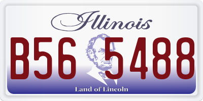 IL license plate B565488