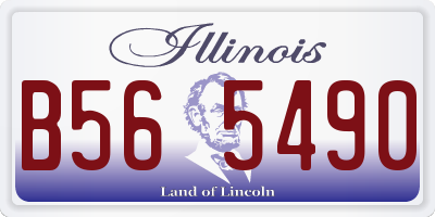 IL license plate B565490