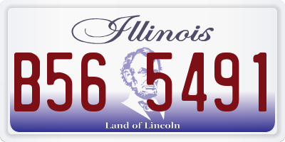 IL license plate B565491