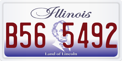 IL license plate B565492