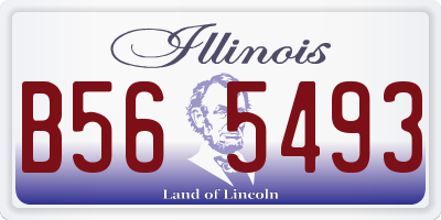 IL license plate B565493