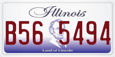 IL license plate B565494