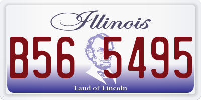 IL license plate B565495