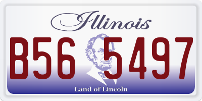 IL license plate B565497