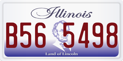 IL license plate B565498