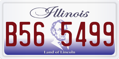 IL license plate B565499