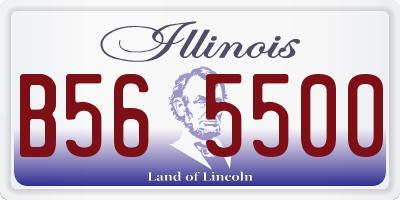 IL license plate B565500