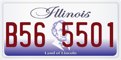 IL license plate B565501