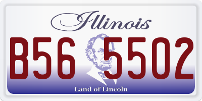 IL license plate B565502