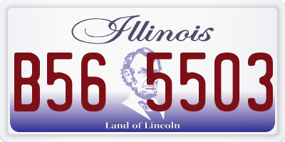 IL license plate B565503