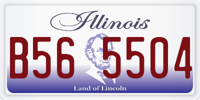 IL license plate B565504