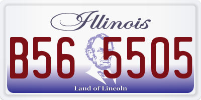 IL license plate B565505