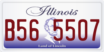 IL license plate B565507