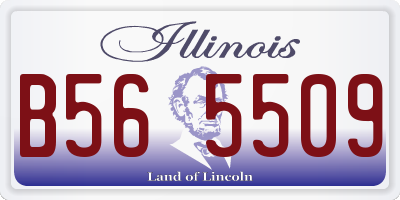 IL license plate B565509