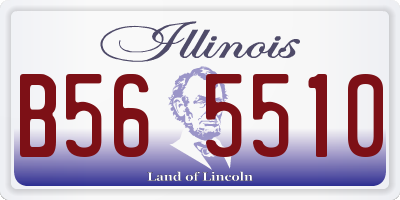 IL license plate B565510