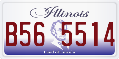 IL license plate B565514