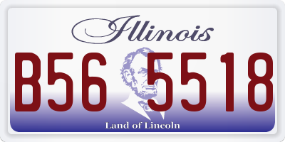 IL license plate B565518