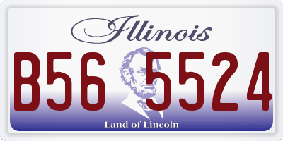 IL license plate B565524