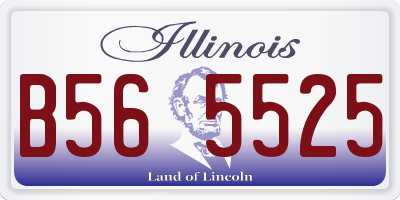 IL license plate B565525