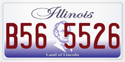 IL license plate B565526