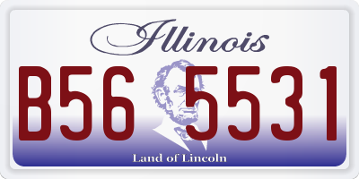 IL license plate B565531