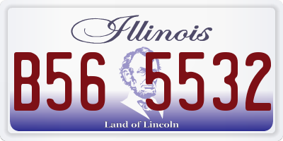 IL license plate B565532