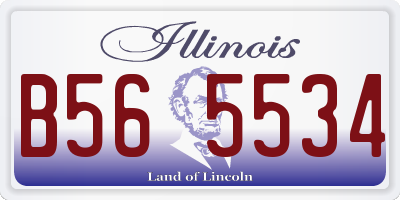 IL license plate B565534