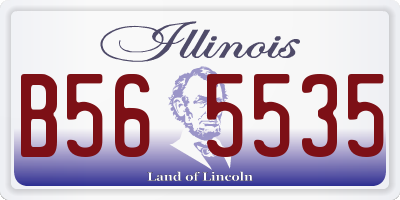 IL license plate B565535