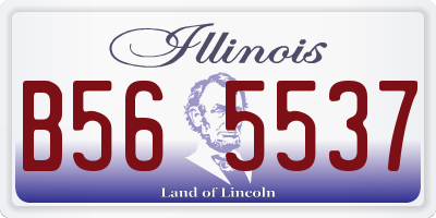 IL license plate B565537