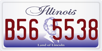 IL license plate B565538