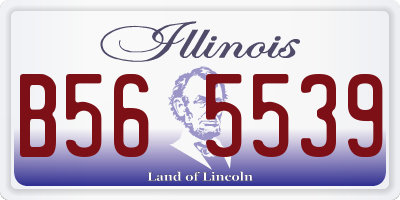 IL license plate B565539