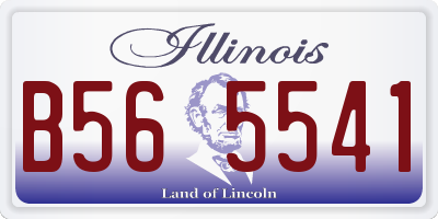 IL license plate B565541