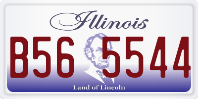 IL license plate B565544