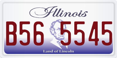 IL license plate B565545