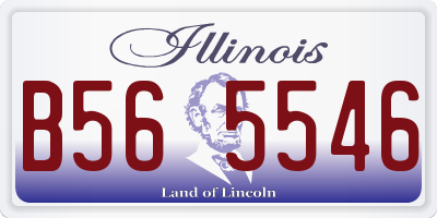 IL license plate B565546
