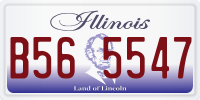 IL license plate B565547