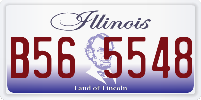 IL license plate B565548